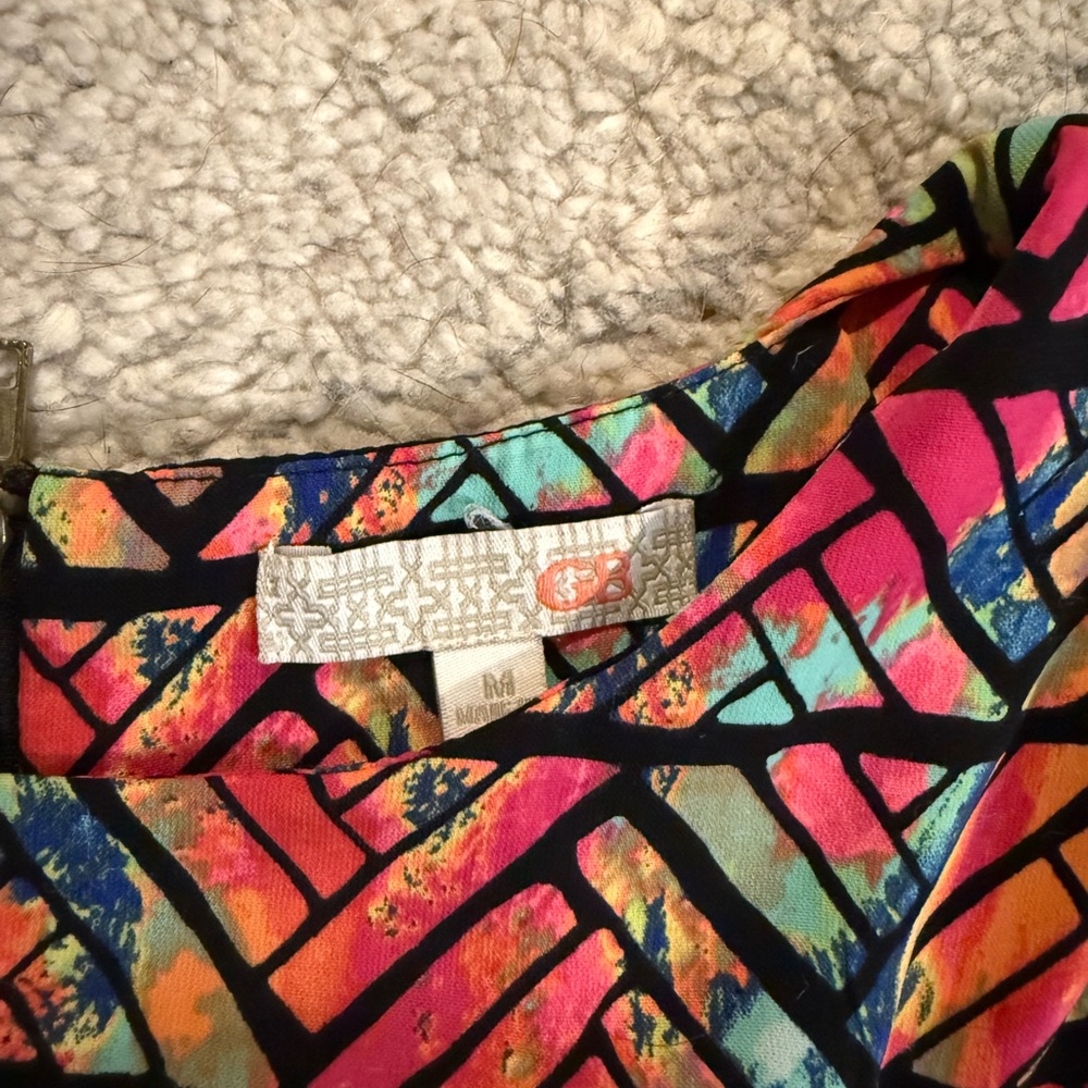 Colorful Geometric Pattern Dress - Picture 3 of 3